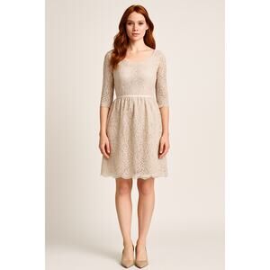 NWT JY Jenny Yoo Oyster Lace Party Dress - Size 6